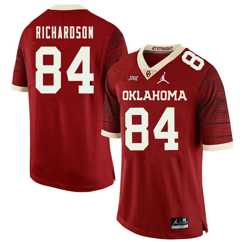 Oklahoma Sooners #84 Kyre Richardson College Football Jerseys Sale-Retro